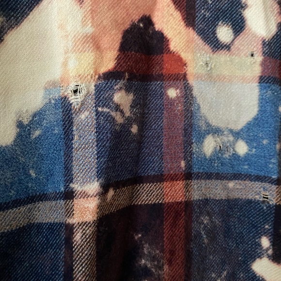 Distressed Multicolor Flannel - Picture 3 of 4